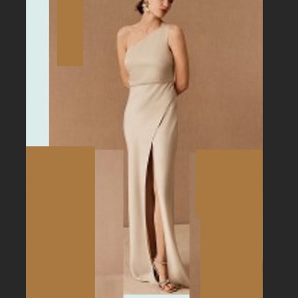Anthropologie Dresses Anthropologie Floor Length Champagne Gown